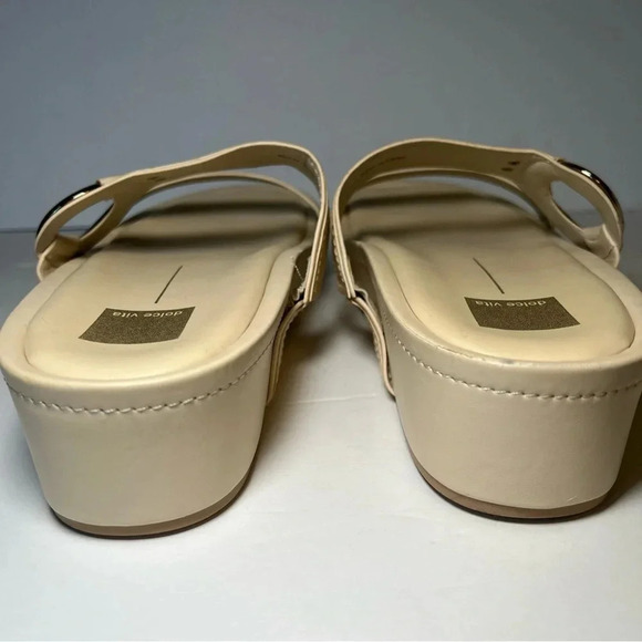 Dolce Vita Womens CICILY Cream Sandals Women’s Size 11 Summer Slides - Picture 7 of 13
